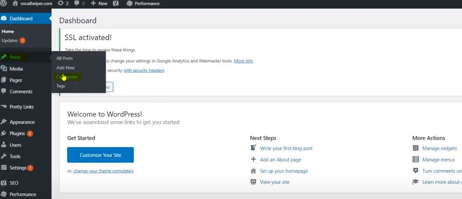 Building a Clickbank Site Tip: Adding Categories to WordPress