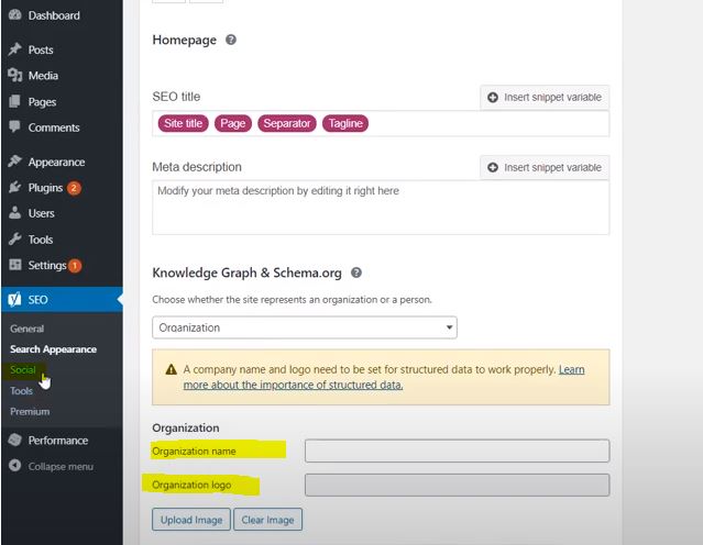 Clickbank Site Tip: Adding Organization Name and Logo