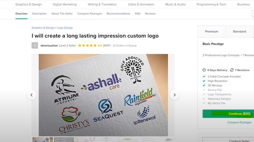 Clickbank Site Tip: Checking out on Fiverr