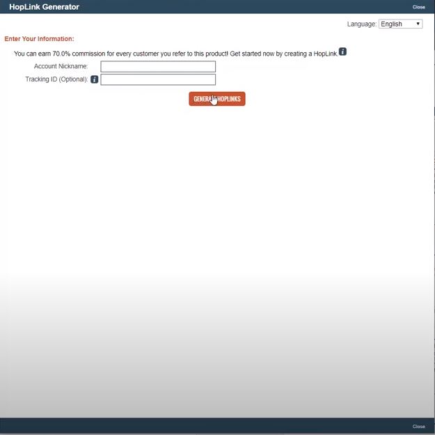 Clickbank Site Tip: Using the Clickbank Link Generator