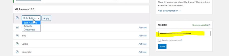 Affiliate Site Tip: Activating GeneratePress Premium