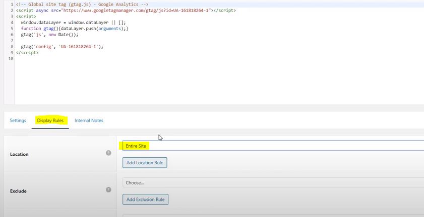 Affiliate Site Tip: Setting Hook Display Rules