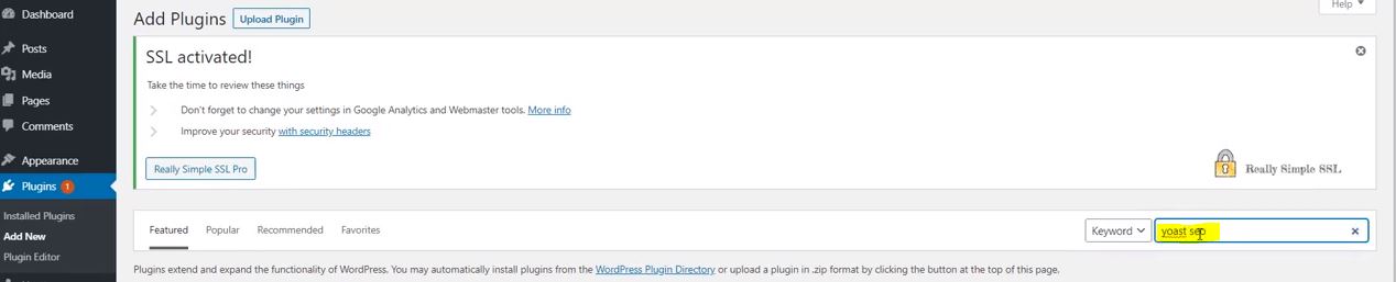 Clickbank Affiliate Site Tip: Adding Yoast