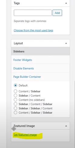 Clickbank Site Tip: Setting a Featured Image