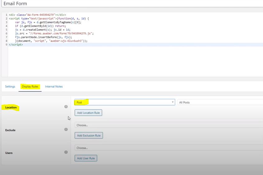 Clickbank Site Tip: Setting up Display Rules