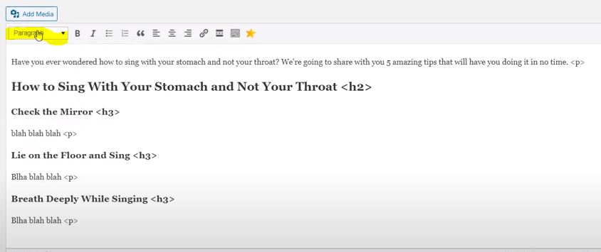 Affiliate Site Tip: Using Headings