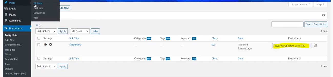 Clickbank Site Tip: Your New Pretty Link